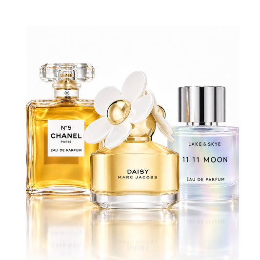 Set od 3 parfema | Chanel N°5 Eau de Parfum – 100 ml | Daisy Marc Jacobs Eau de Toilette – 100 ml | 11 11 Moon Lake & Skye Eau de Parfum – 50 ml